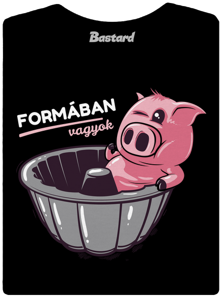 Formában prémium női póló Black