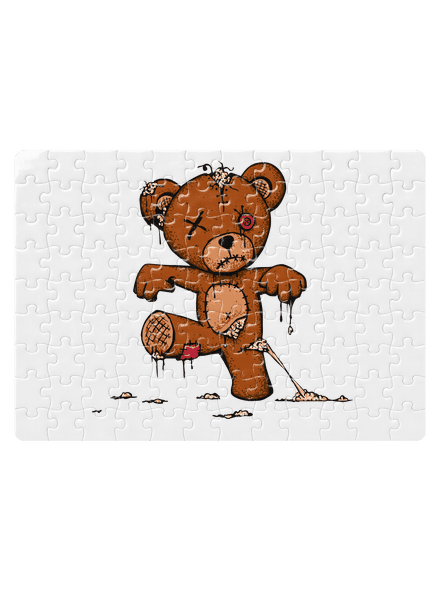 Zombie Teddy kirakós White