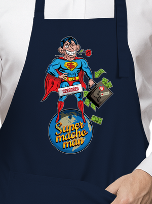 Supermachoman kötény Navy