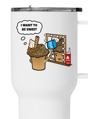 Sweet muffin termosz bögre White