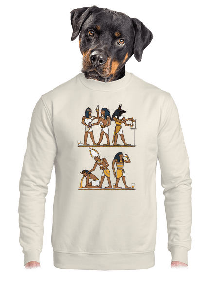 Egyiptomi parti unisex crewneck Off White