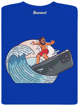 Szörfös vagyok férfi hosszú ujjú póló Royal Blue