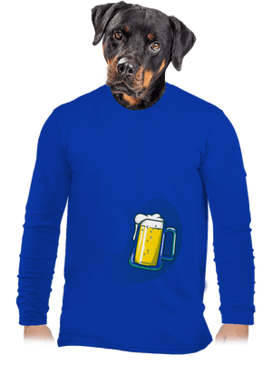 A hasban férfi hosszú ujjú póló Royal Blue