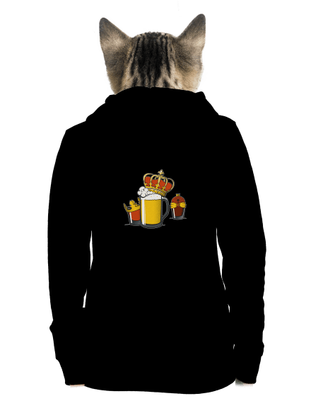 Három Királyok cipzáras női pulóver Black