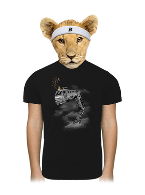 Snake Train gyerek sport póló Black