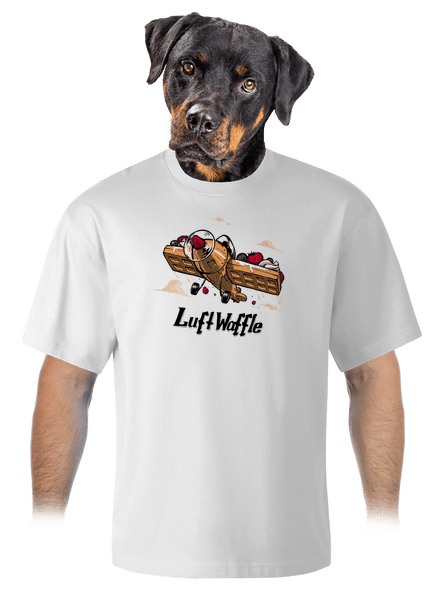 Luftwaffle unisex túlméretezett póló White