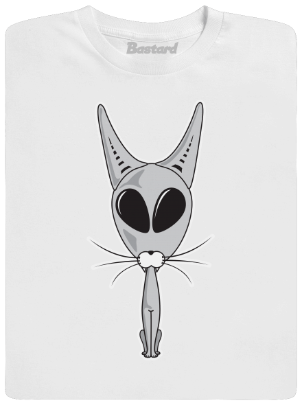 UFO cat gyerek póló White