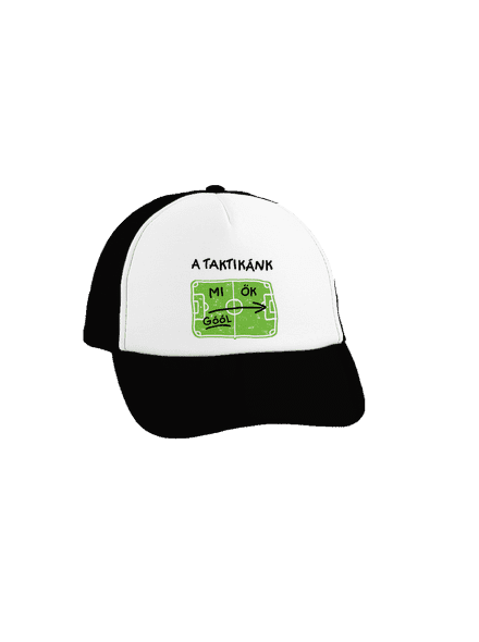 A futballtaktikánk teherautós sapka Black cap