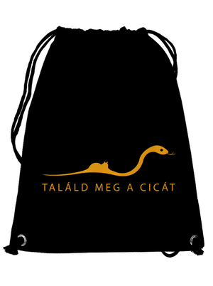Találd meg a cicát hátizsák Black