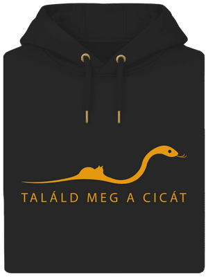 Találd meg a cicát unisex prémium pulóver Dark Black
