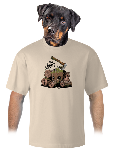 I Am Groot unisex túlméretezett póló Almond