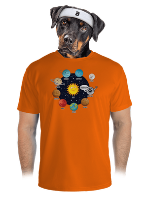 Mercury férfi sportpóló Neon Orange