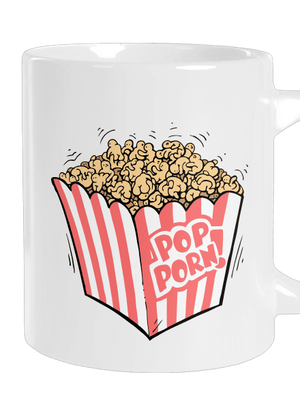 Popporn nagy bögre White