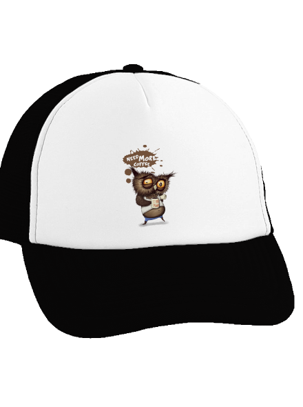 I need more coffee teherautós sapka Black cap