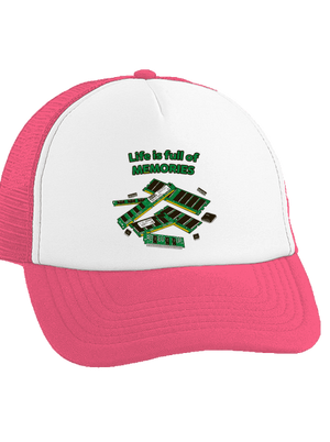 Memóriában tárolva teherautós sapka Fluorescent Pink cap