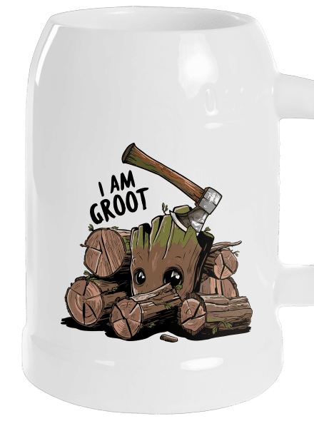 I Am Groot söröskorsó White