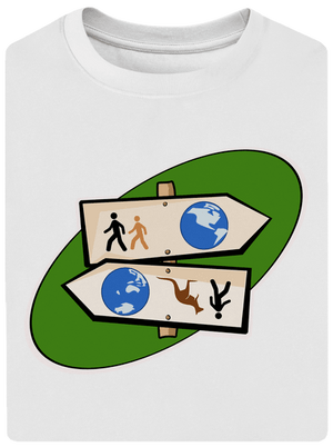 Hosszú távú menetelés unisex túlméretezett póló White