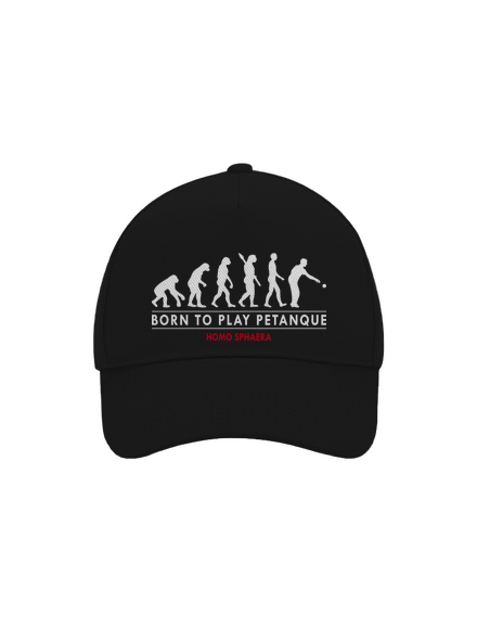 Born to play petanque baseballsapka Black