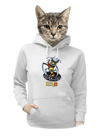 női kenguruzsebes pulóver