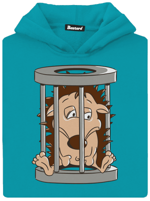 Sün a ketrecben gyerek kenguruzsebes pulóver Hawaiian Blue