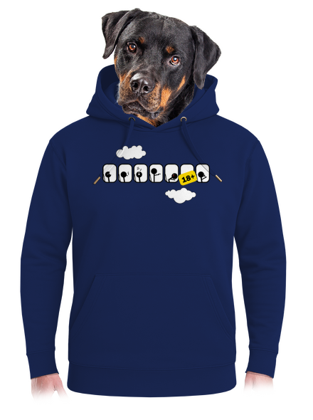 Repülőgép unisex prémium pulóver Navy