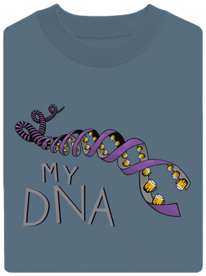 My DNA unisex crewneck Nordic Blue