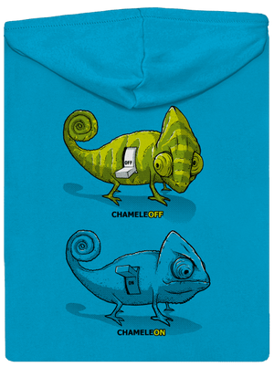 ChameleON ChameleOFF cipzáras női pulóver Blue Atol