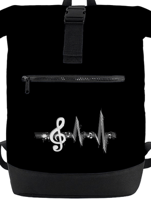 A zene az életem hátizsák Black