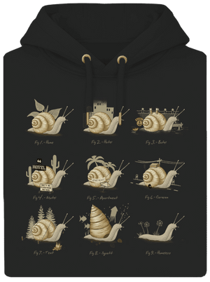 Édes otthon unisex prémium pulóver Dark Black