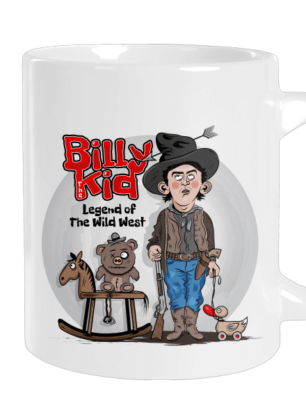 Billy The Kid nagy bögre White