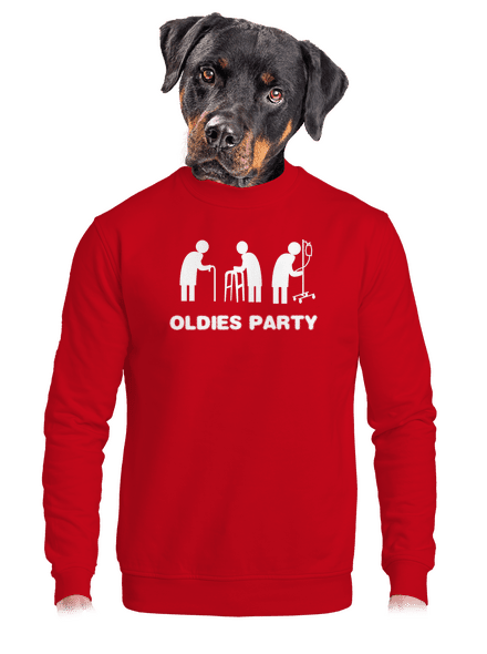 Oldies party unisex crewneck Red
