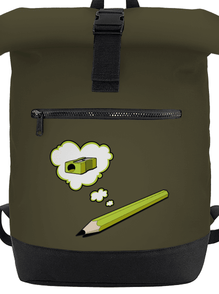 Ceruza és hegyező hátizsák Military Green