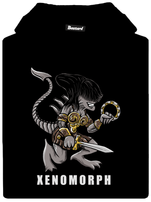 Xenomorph gyerek kenguruzsebes pulóver Black