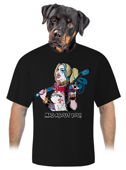 Joker és Harley unisex túlméretezett póló Black