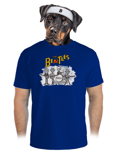 AI Beatles férfi sportpóló Royal Blue Mal