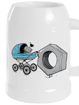 Anya csak egy van söröskorsó White