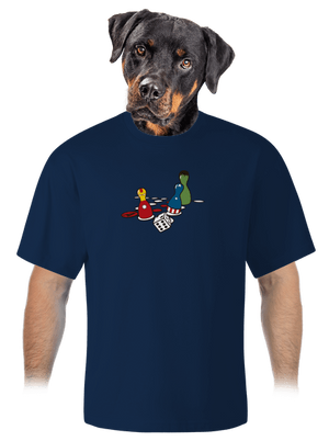 Szuperhős ne haragudj unisex túlméretezett póló Midnight Blue