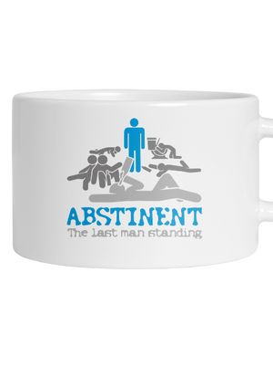 Absztinens macaron bögre White