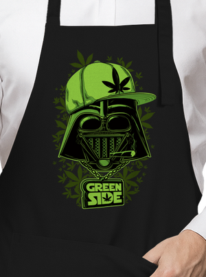 Green side kötény Black