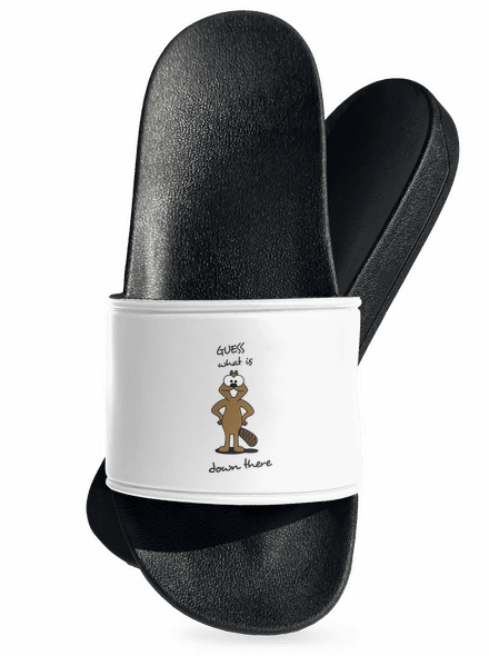 Naked beaver papucs White