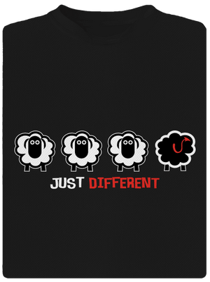 Fekete bárány gyerek sport póló Black