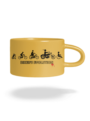 Bikers evolution macaron bögre Yellow Macaron