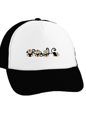 Majmok teherautós sapka Black cap
