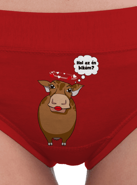 Tehén és bika női bugyik Red Mal
