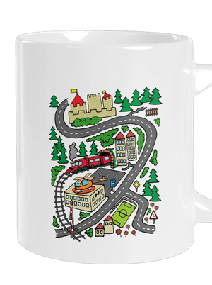 Úton nagy bögre White