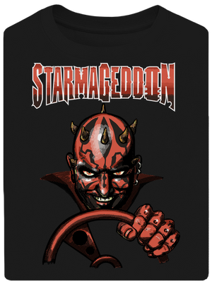 Starmageddon unisex túlméretezett póló Black