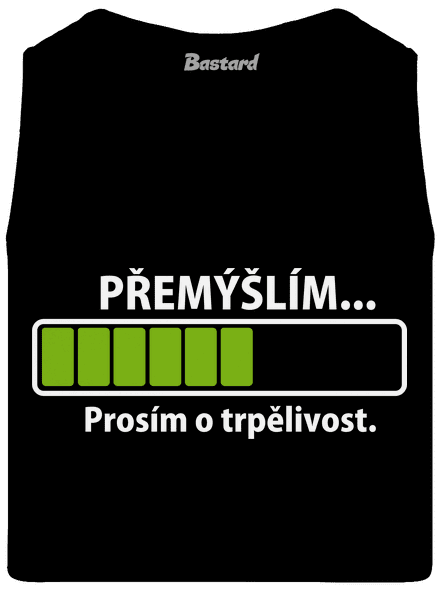 Gondolkodom férfi trikó Black