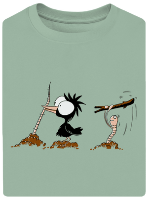 Vigyázz melyik végét fogod unisex túlméretezett póló Sage