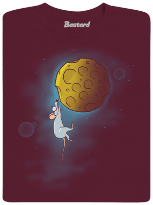 Moon cheese gyerek póló Burgundy