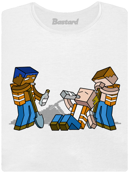 Real Minecraft prémium női póló White